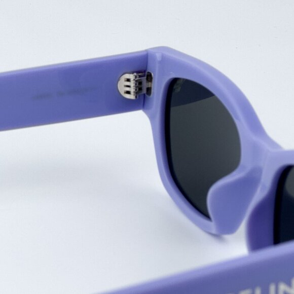 Celine CL40197U 78A MONOCHROMS BRAND NEW Sunglasses Lilac Smoke Unisex Cat Eye - Picture 9 of 10